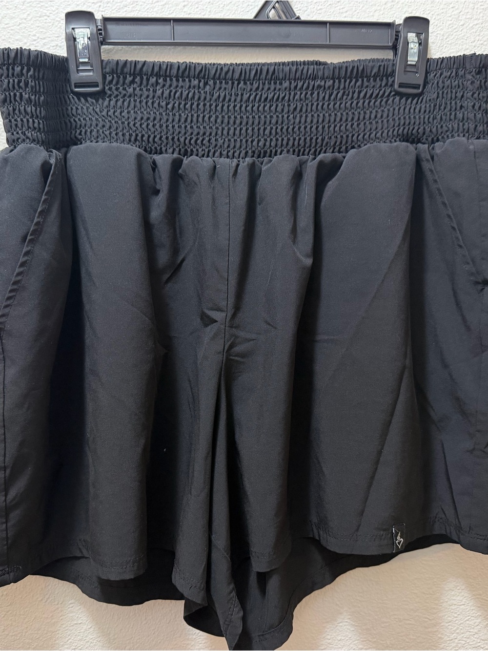 torrid Black Smocked-Waist Flow Shorts